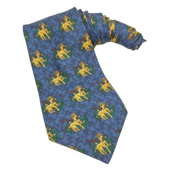 Rudolph Company Christmas Novelty Tie Reindeer Holiday Party - Picture 1 of 9